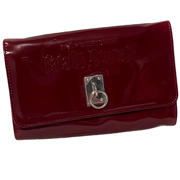 Melt Cosmetics Handbags - Nu Melt x Bailey Sarian Fatally Yours clutch crimson deep red gothic shiny